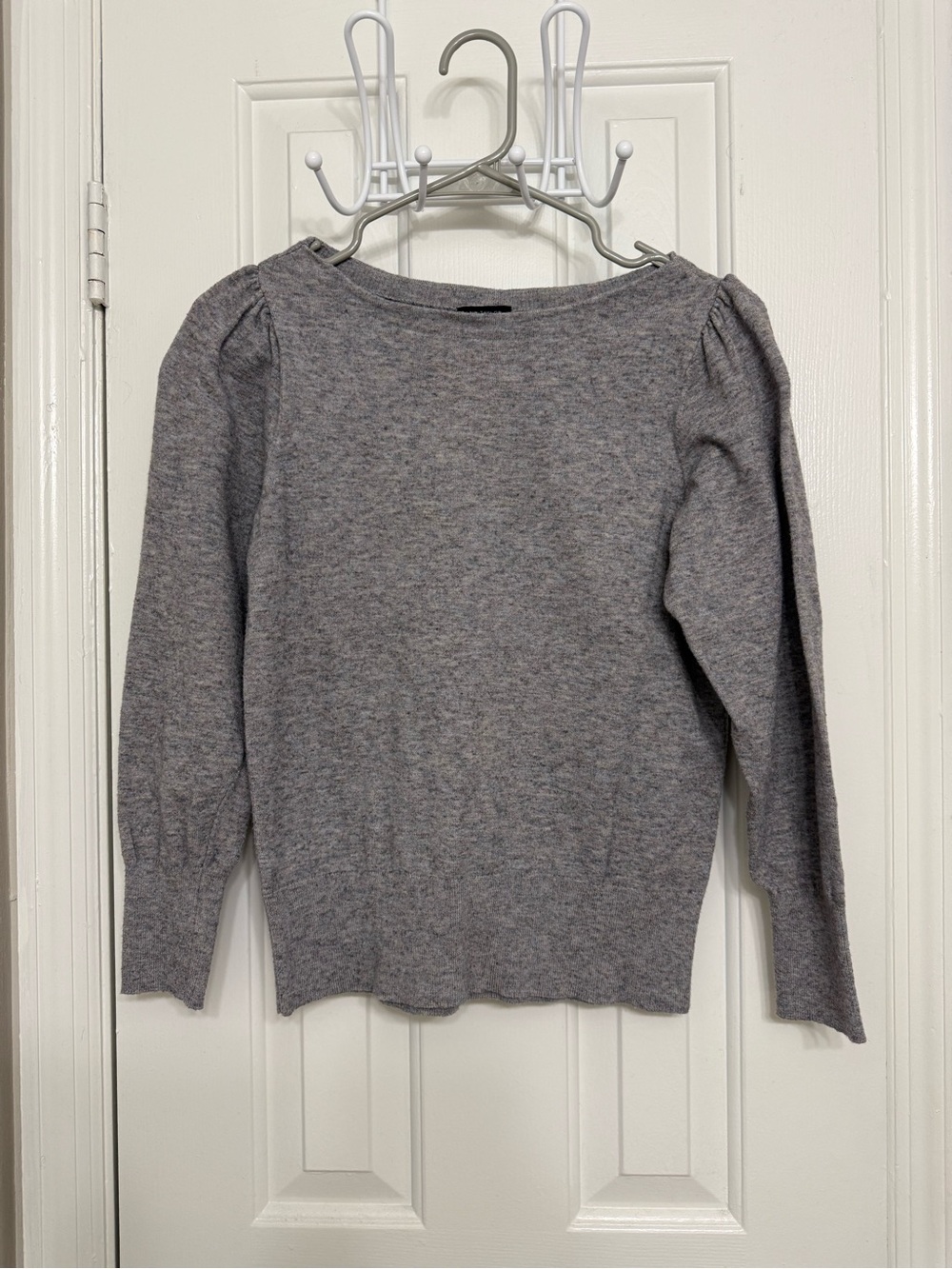 Ann Taylor Heather Gray Crewneck Sweater